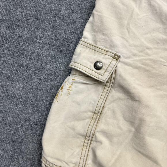 Carhartt Cargo Shorts Mens 32 Beige Relaxed Fit Workwear Utility Faded - Picture 3 of 9